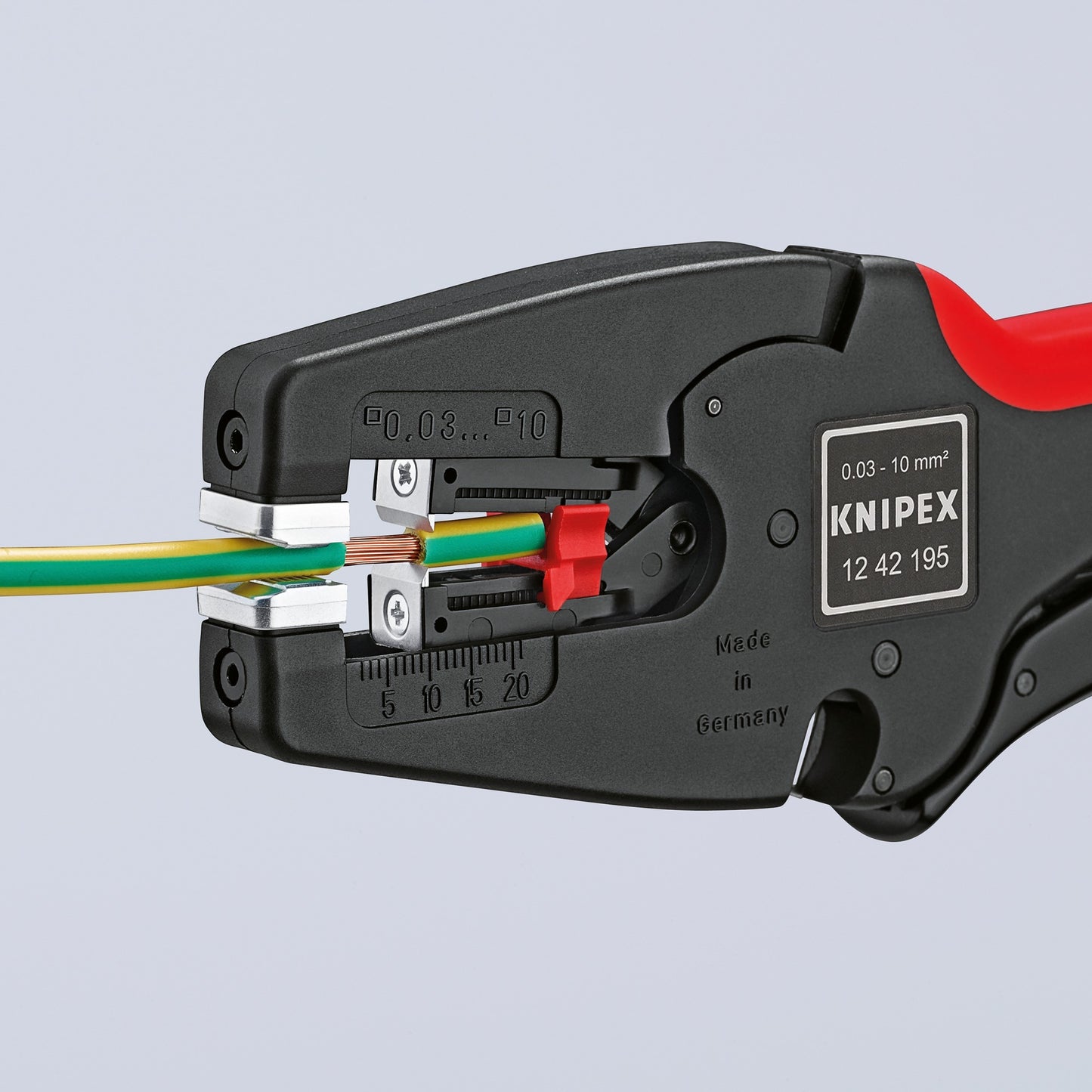 Knipex multistrip 10 automatische afstriptang 1242195 (zwart rood)
