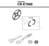Shimano steps cr-et600 chainring - afbeelding 2