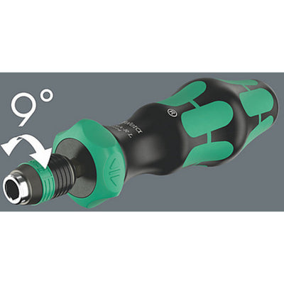 Wera 838 ra-r l bithandhouder met ratelfunctie, 1 4 schroevendraaier (zwart groen)