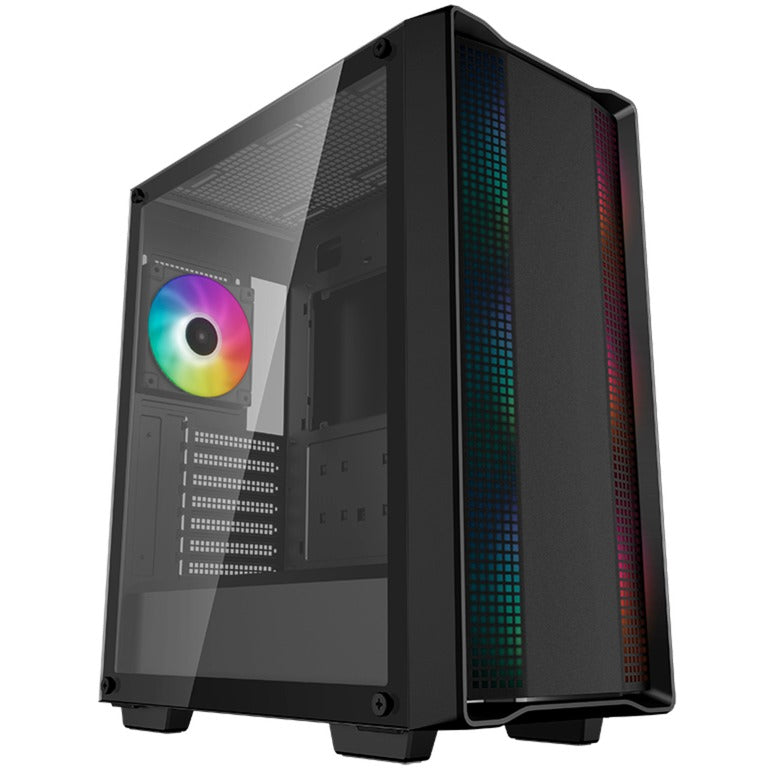 Deepcool cc560 argb v2 midi tower behuizing (zwart | 2x usb-a | rgb | tempered glass)