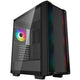 Deepcool cc560 argb v2 midi tower behuizing (zwart | 2x usb-a | rgb | tempered glass)