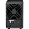 Synology diskstation ds223 nas (zwart, 1x 1gbe lan, 3x usb 3.2 gen 1)