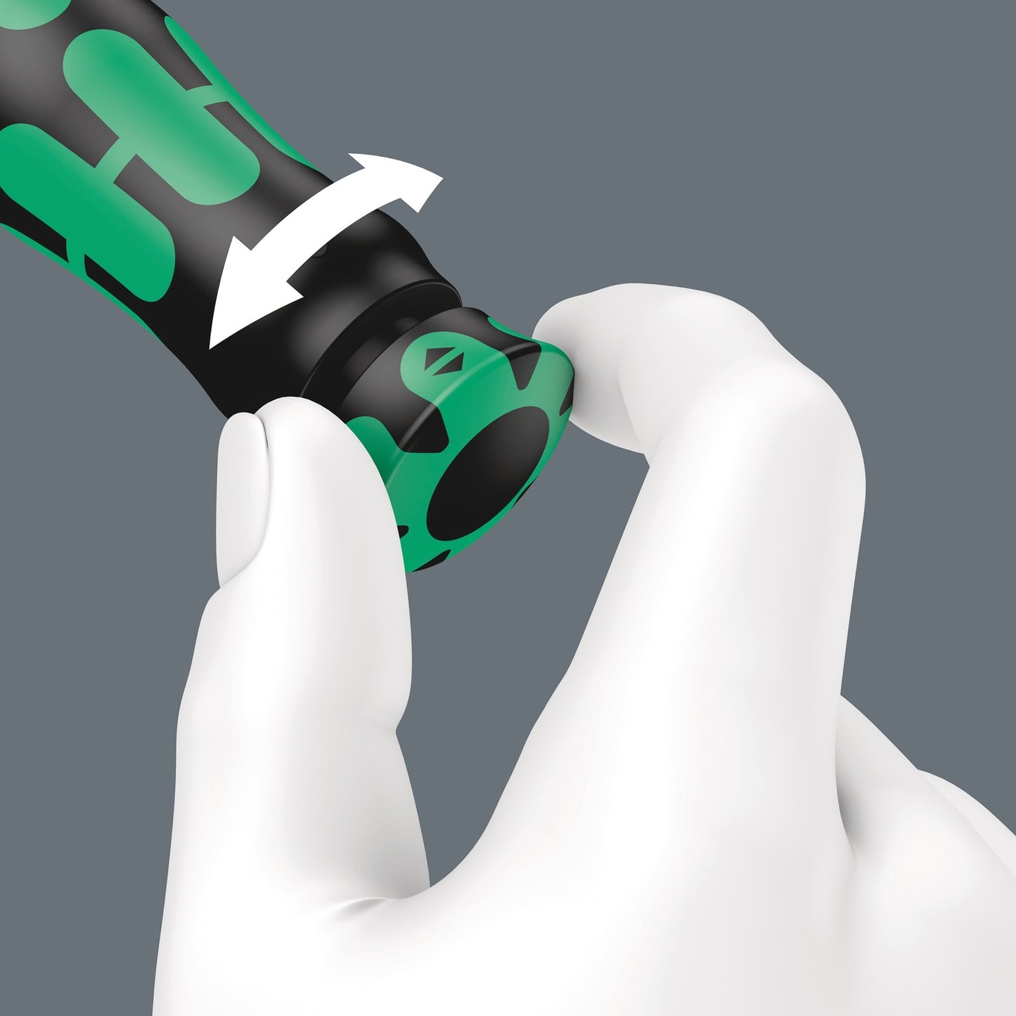 Wera click-torque a 5 draaimomentsleutel met omschakelratel (zwart groen)