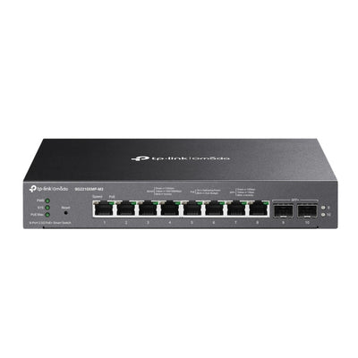 Tp-link omada sg2210xmp-m2 8-poorts 2.5gbase-t smart switch (zwart, 8x poe+, 2x 10ge sfp+)