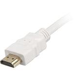 Sharkoon high speed hdmi kabel met ethernet (wit, 1 meter, 4k, verguld) - afbeelding 2