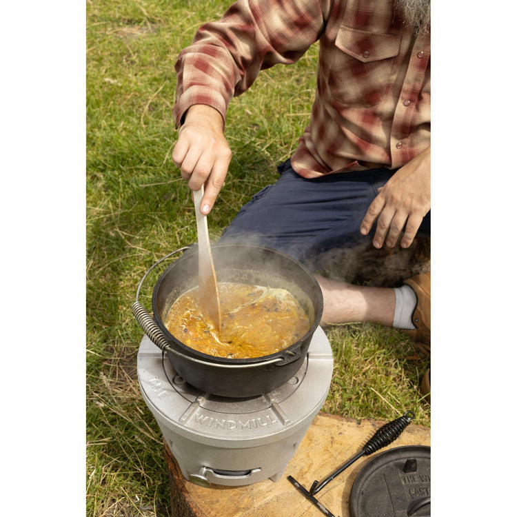 The windmill dutch oven 4,5 qt kookpan (zwart, ø 25.5 cm | 3.8 liter)