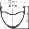 Dt swiss er 1600 spline® 28 23mm disc rear wheel