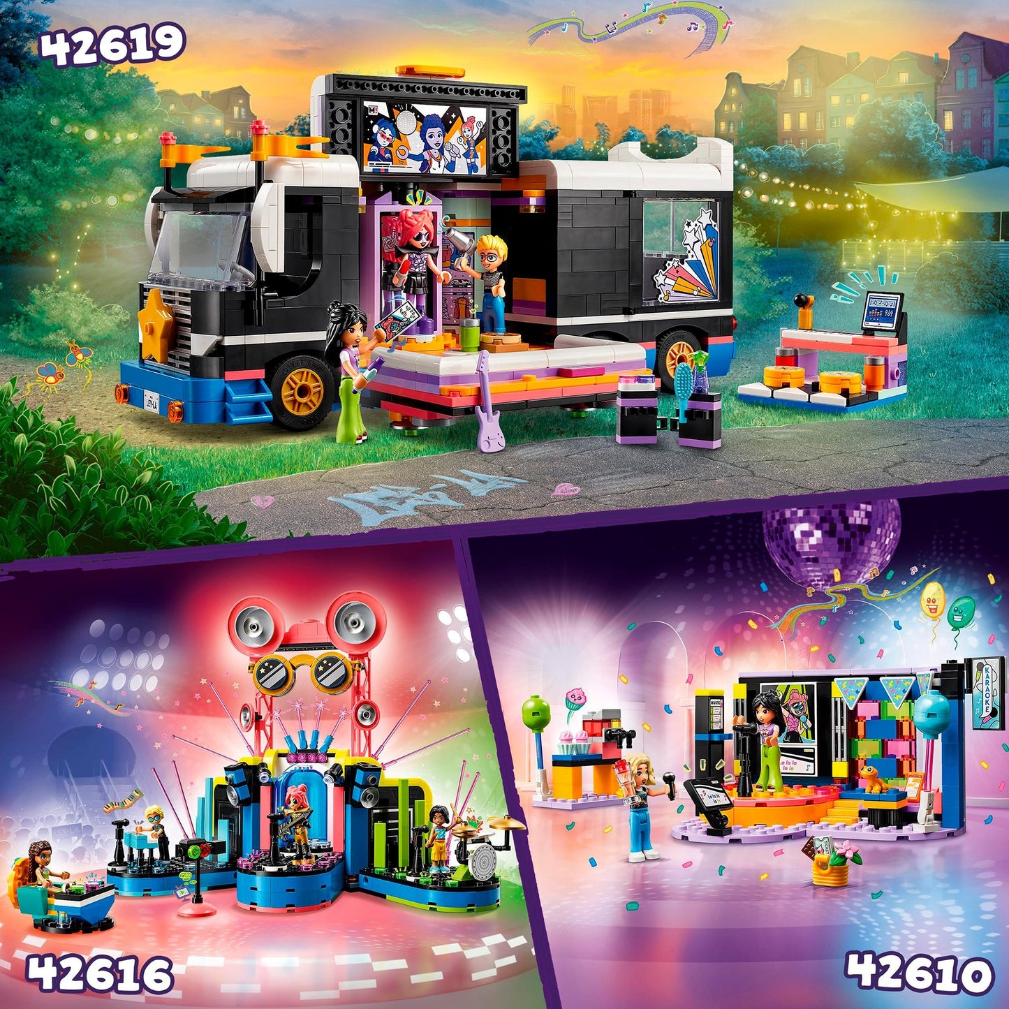 Lego friends - heartlake city muzikale talentenjacht constructiespeelgoed (42616)
