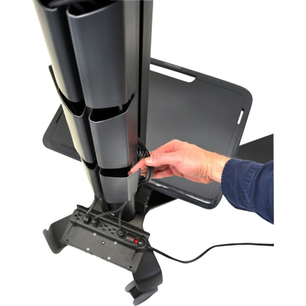 Ergotron neo-flex mobile mediacenter uhd voet (zwart)