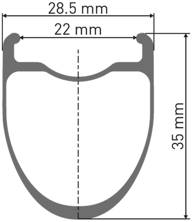 Dt swiss crc 1400 spline® 28 front wheel | 35mm