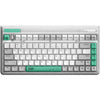 Iqunix og80 wormhole wireless mechanical keyboard (grijs, us lay-out (qwerty), cherry mx red, 80% (tkl), rgb leds, hot-swappable, pbt, 2.4ghz | bluetooth 5.1 | usb-c)