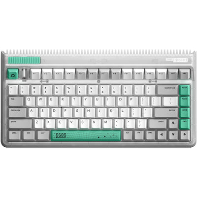 Iqunix og80 wormhole wireless mechanical keyboard (grijs, us lay-out (qwerty), cherry mx red, 80% (tkl), rgb leds, hot-swappable, pbt, 2.4ghz | bluetooth 5.1 | usb-c)