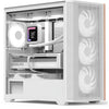 Aerocool b301a mini tower behuizing (wit | 1x usb-a | 1x usb-c | rgb)