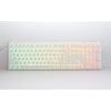 Ducky one 3 classic pure white rgb mechanisch toetsenbord (wit, us lay-out (qwerty), cherry mx silent red, 100%, rgb led, double-shot pbt, hot-swappable, quack mechanics)