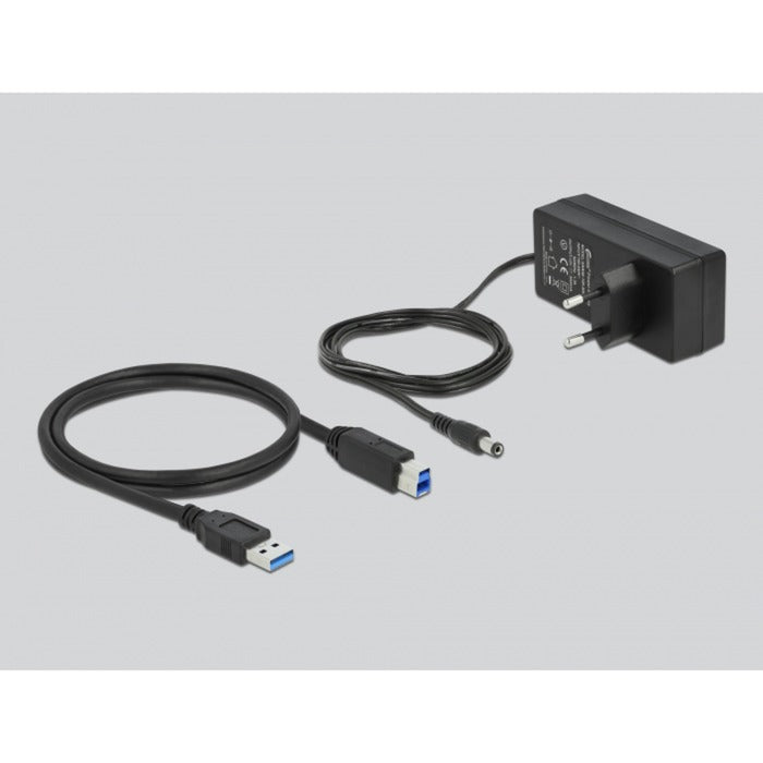 Delock usb 3.2 gen 1 hub met 7 poorten usb-hub (grijs)