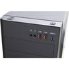 Inter-tech b-42 rgb midi tower behuizing (zwart | 3x usb-a | rgb | window)