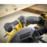 Stanley fatmax v20 18v handcirkelzaag (geel zwart, koffer, 2 accu's (2.0ah) en oplader (4a) inbegrepen) - afbeelding 9