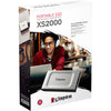 Kingston xs2000 portable 4 tb externe ssd (zilver zwart, sxs2000 2000g, usb-c 3.2 (20 gbit s))