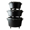 The windmill dutch oven 4,5 qt kookpan (zwart, ø 25.5 cm | 3.8 liter)