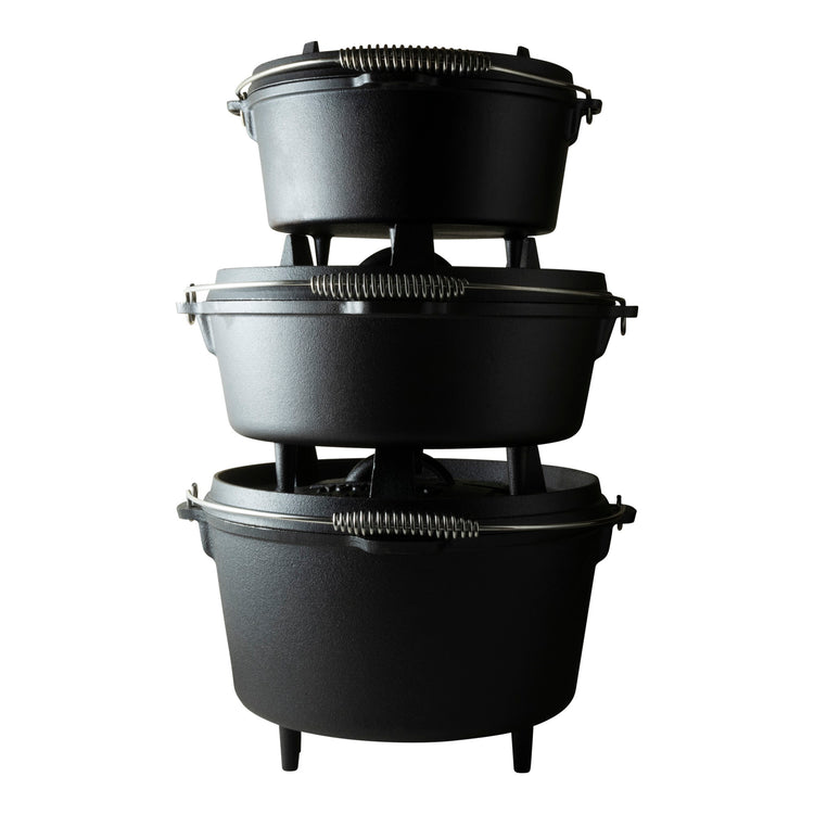 The windmill dutch oven 4,5 qt kookpan (zwart, ø 25.5 cm | 3.8 liter)