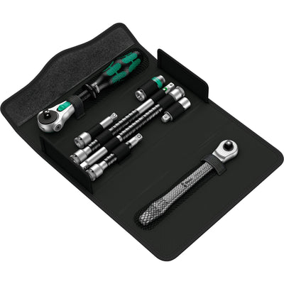 Wera kraftform compact zyklop ms1 metal speed ratel, 1 4 (zwart groen, 2-delig)