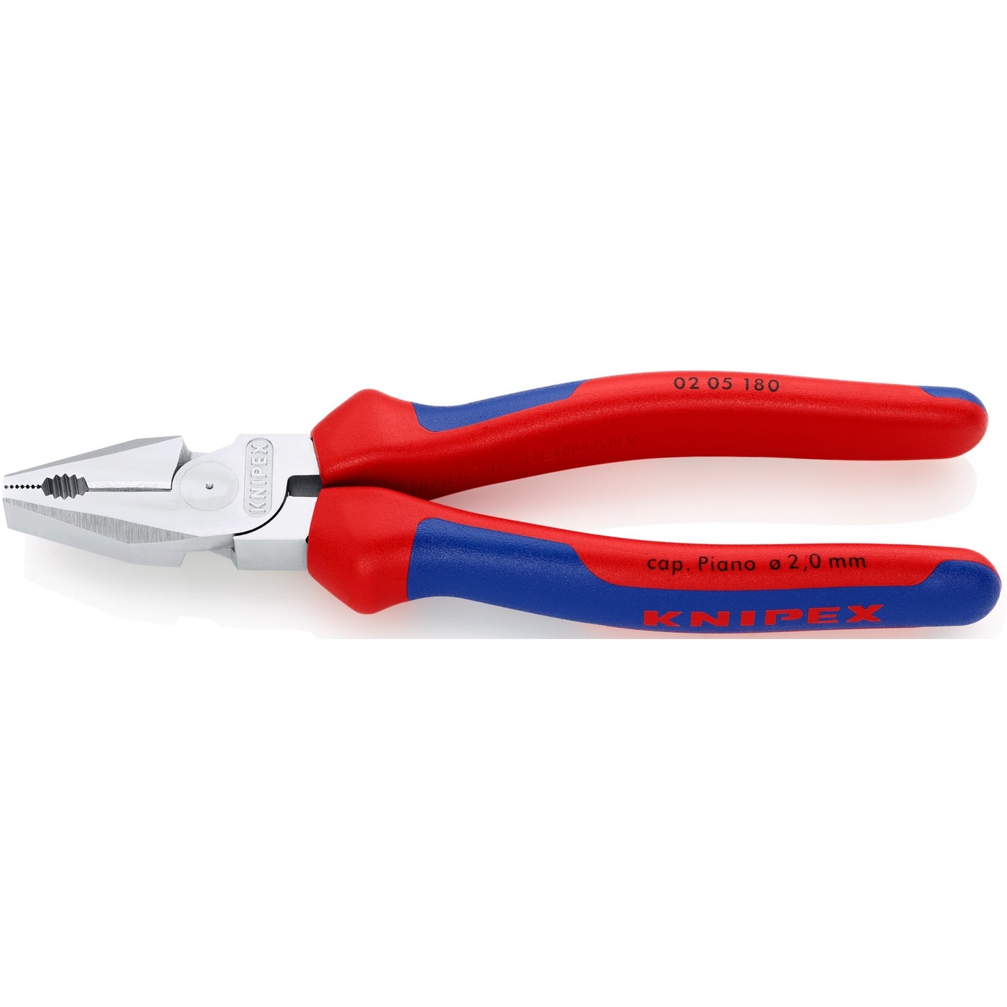 Knipex kracht-kombitang 180 mm combinatietang (rood blauw)