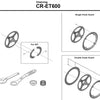 Shimano steps cr-et600 chainring