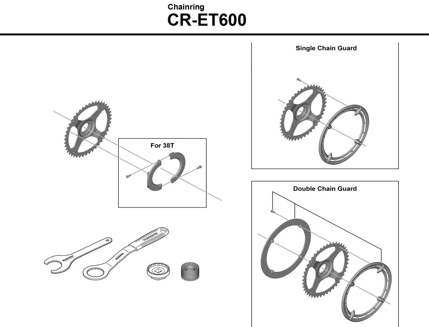 Shimano steps cr-et600 chainring