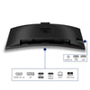 Philips 34b2u3600ch 34 curved ultrawide monitor (zwart, 2x hdmi, displayport, 3x usb-a, usb-b, usb-c, rj-45)