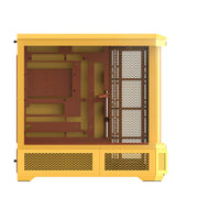 Thermaltake view 600 tg butter caramel big tower behuizing (geel | 2x usb-a | 1x usb-c | tempered glass) - afbeelding 4