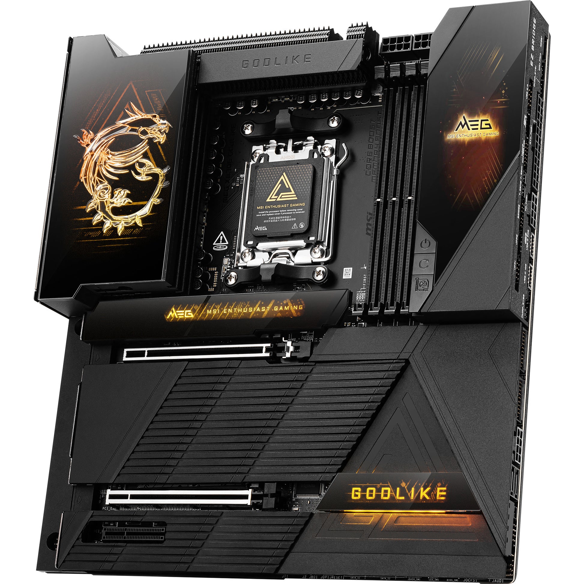 Msi meg x870e godlike socket am5 moederbord (5gb-lan, 10gb-lan, wlan, bt, sound, atx)
