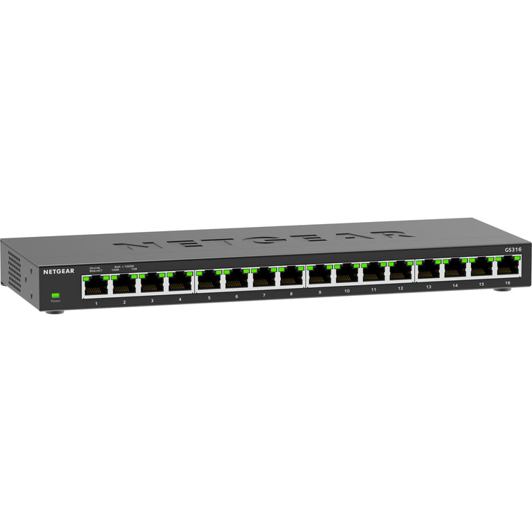 Netgear gs316v3 switch (zwart)