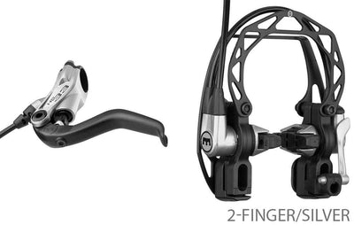 Magura remset hs33 zilver 2-vinger voor- of achterrem