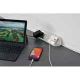 Brennenstuhl ®estilo hoekaansluitdoosstrook met usb laadfunctie 4-weg 2x beschermende contactdozen 2x euro zilver wit - afbeelding 13