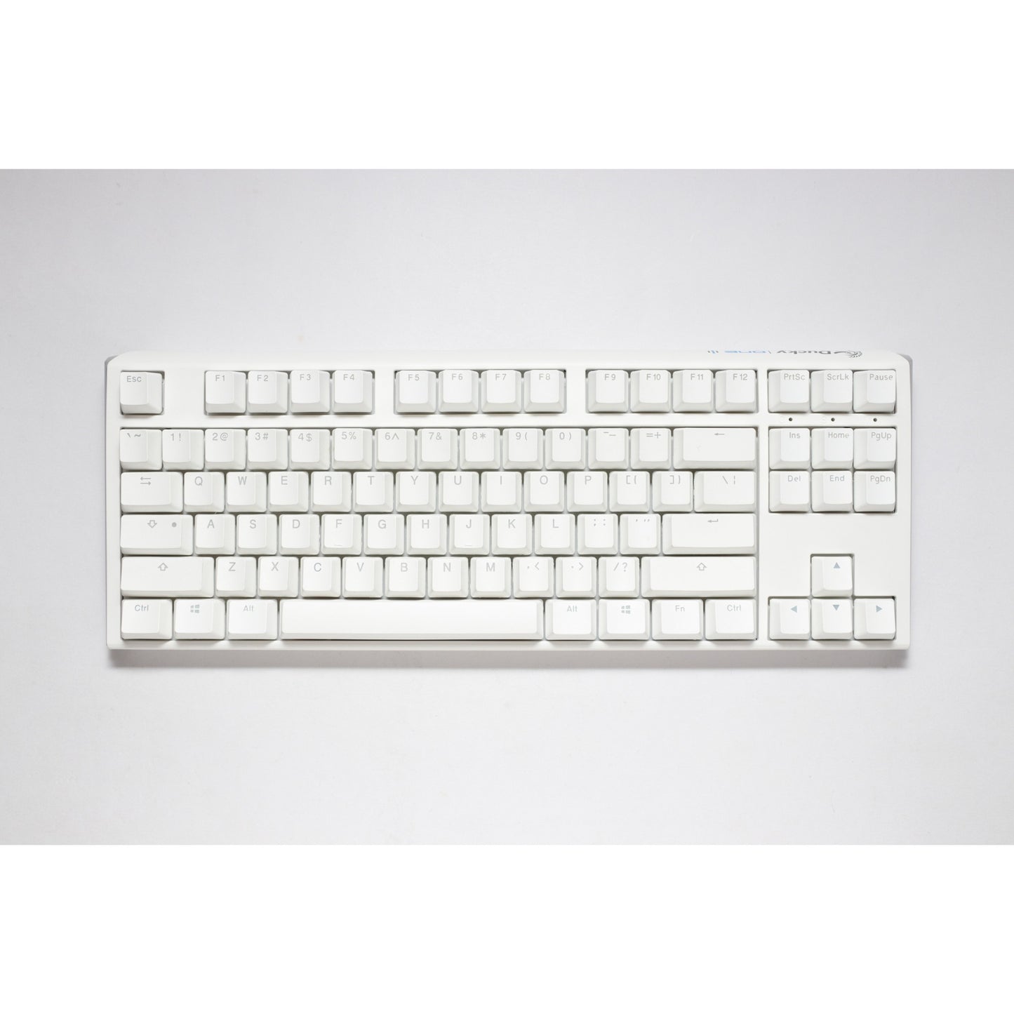 Ducky one 3 classic pure white tkl rgb mechanisch toetsenbord (wit, us lay-out (qwerty), cherry mx speed silver, 80% (tkl), rgb leds, double-shot pbt, hot-swappable, quack mechanics)