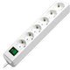 Brennenstuhl eco-line met schakelaar 6-voudig wit 1,5m h05vv-f 3g1,5