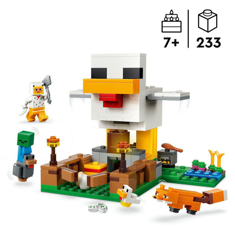 Lego minecraft kippenboerderij dieren speelgoed voor kinderen - 21585