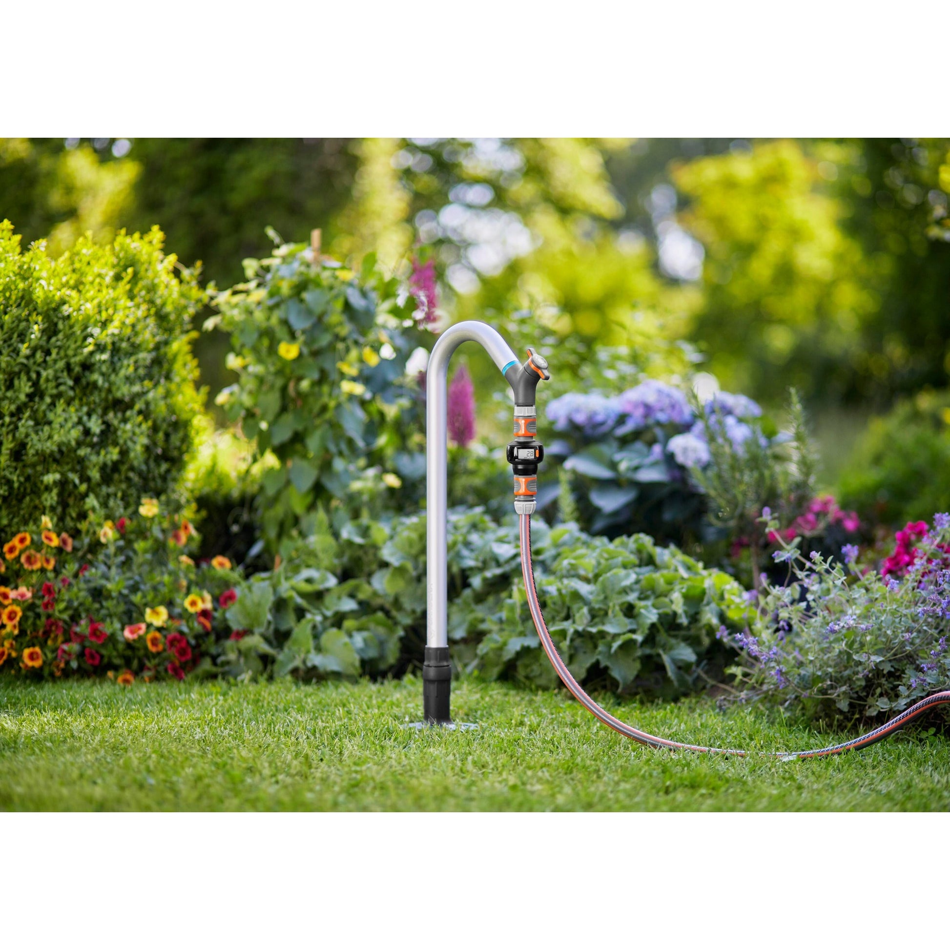 Gardena watermeter aquacount meetapparaat (grijs oranje, 18350-20)
