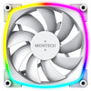 Montech ax120 fan pwm 3-pack rgb case fans (wit, 3 stuks, 120 x 120 x 25 mm)