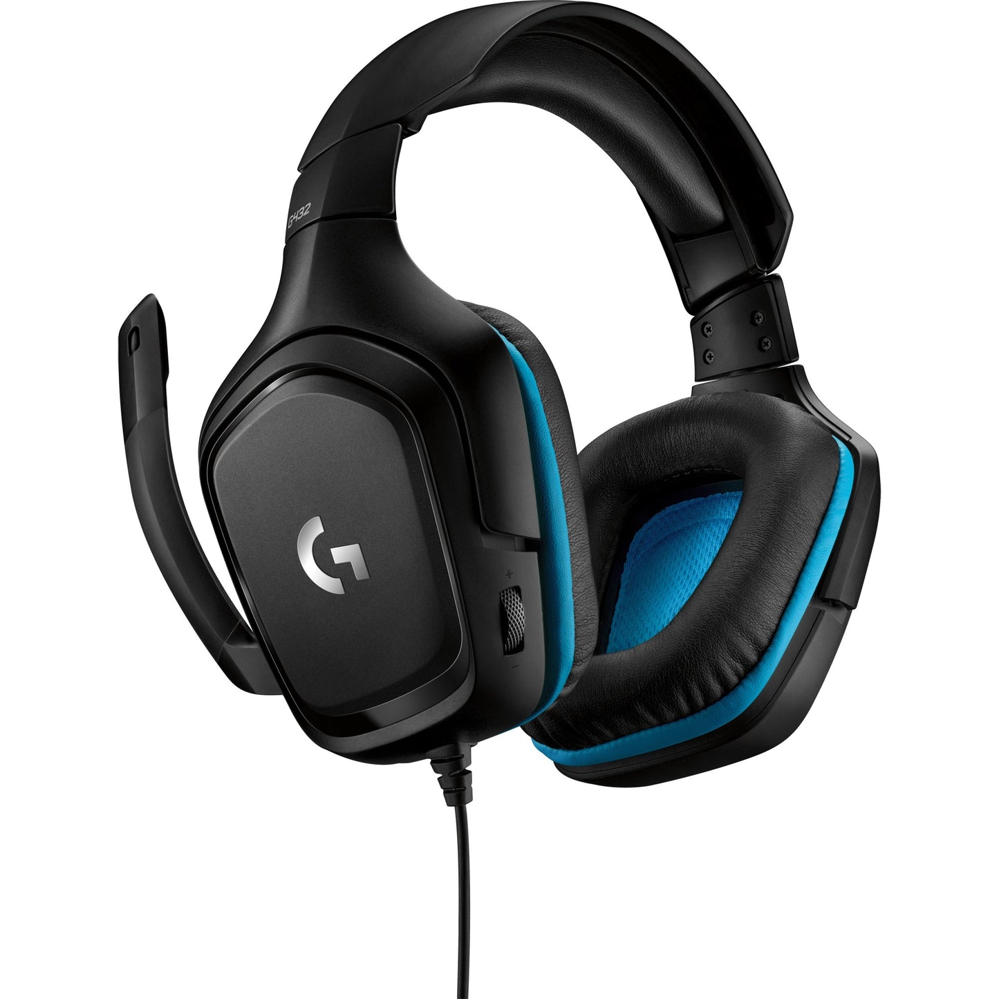 Logitech g432 7.1 surround sound wired over-ear gaming headset (zwart blauw, pc, playstation 4, playstation 5, xbox one, xbox series x|s, nintendo switch)