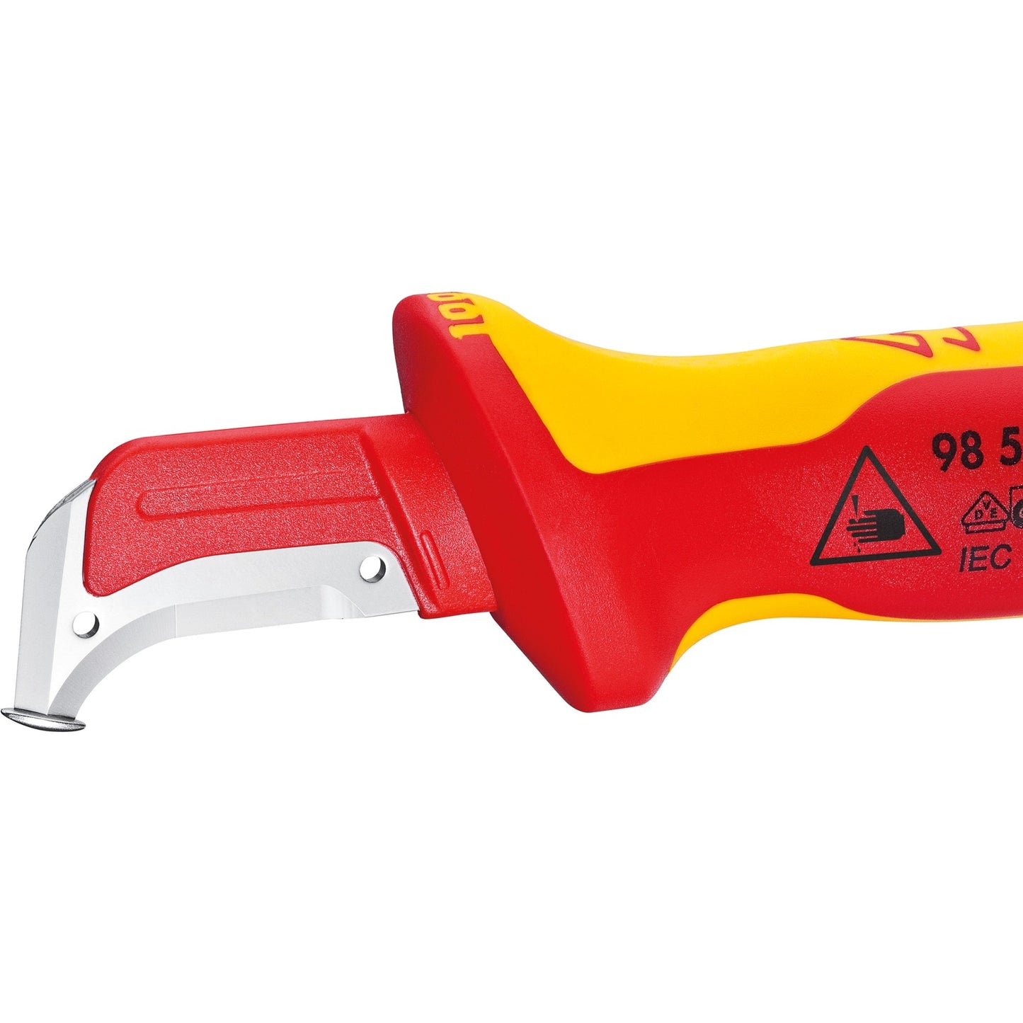Knipex ontmantelingsmes 9855sb (rood geel, 180 mm)