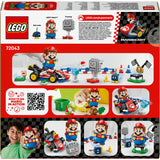 Lego super mario - mario kart - interactieve mario en standaardkart constructiespeelgoed (72043) - afbeelding 7