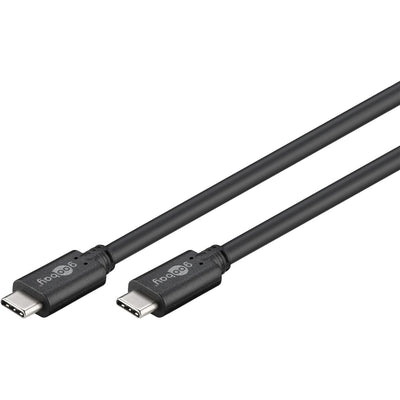 Goobay sync charge super speed usb-c kabel (zwart, 2 meter)