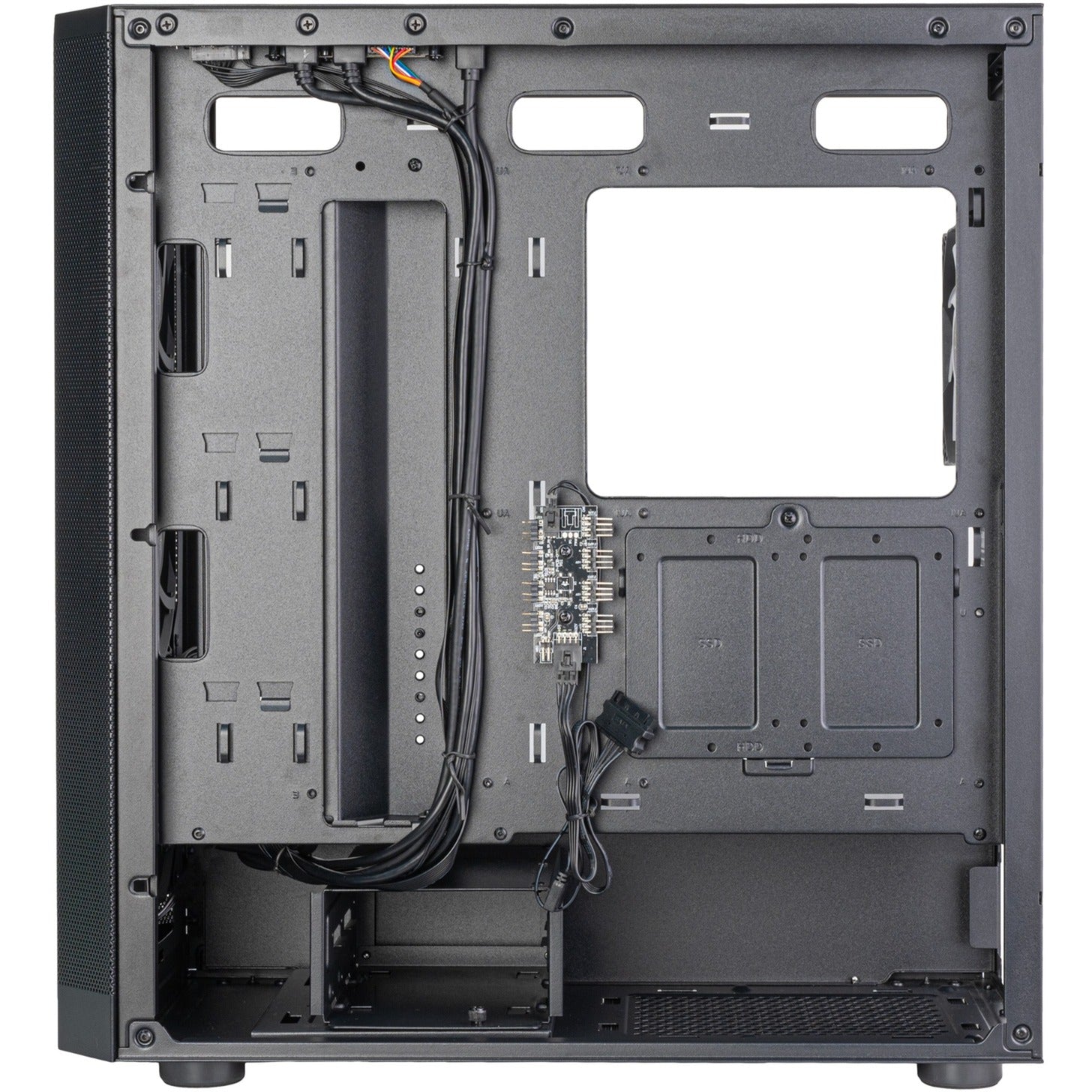 Silverstone fara 514x midi tower behuizing (zwart | 2x usb-a | 1x usb-c | rgb | tempered glass)