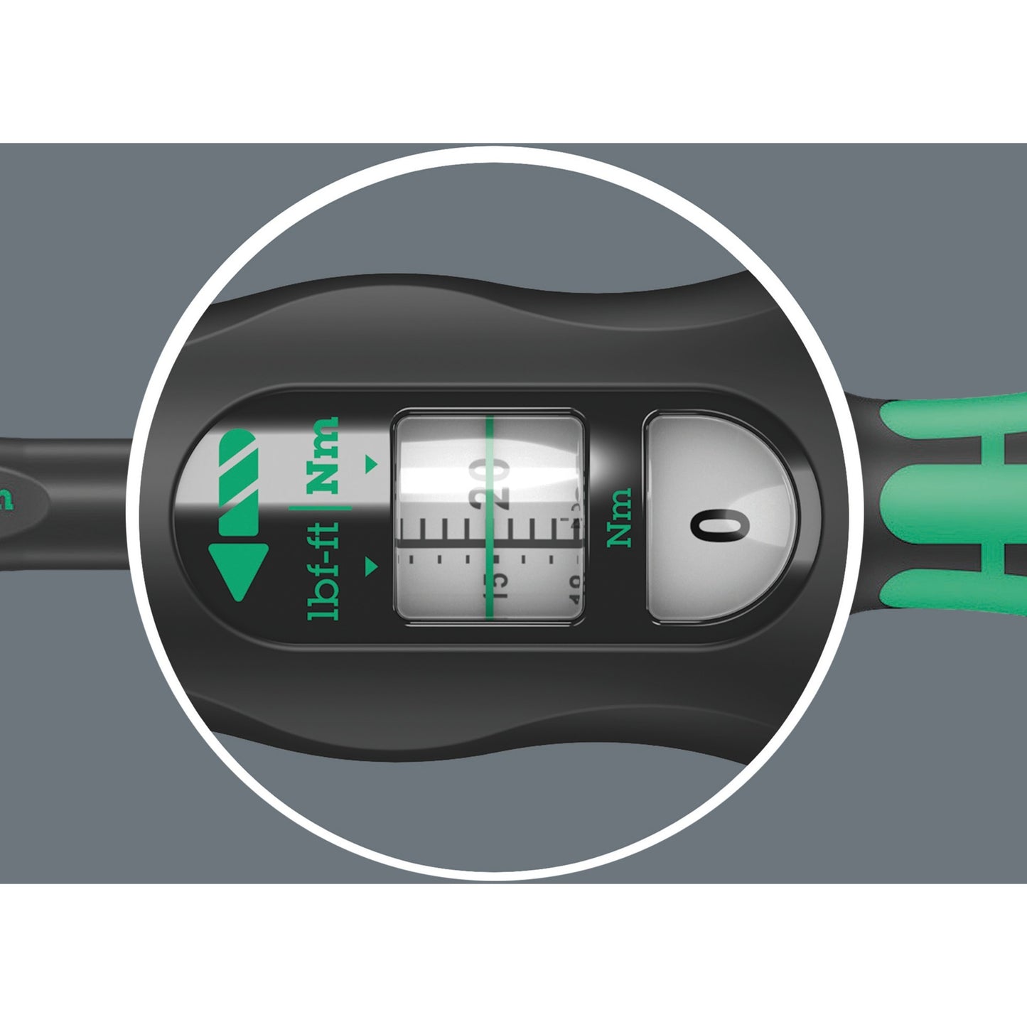 Wera click-torque c4 draaimomentsleutel met omschakelratel (zwart groen, 60-300nm, uitgang 1 2 )