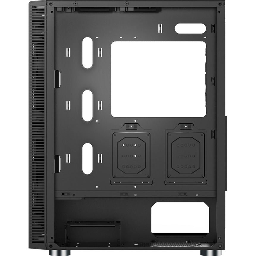 Montech x3 glass midi tower behuizing (zwart | 3x usb-a | rgb | tempered glass)