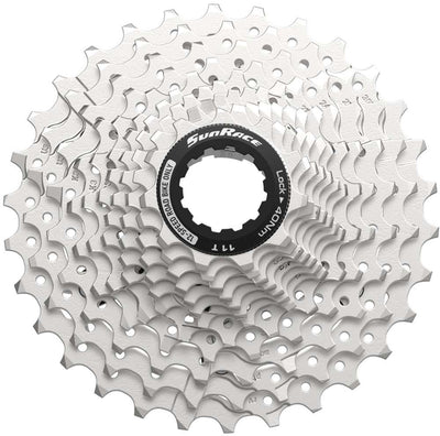Superior sunrace cassette csrz800 12v 11-36t zilver rood