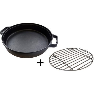 Campingaz culinary modular gietijzeren braadpan bak- braadpan (zwart roestvrij staal)