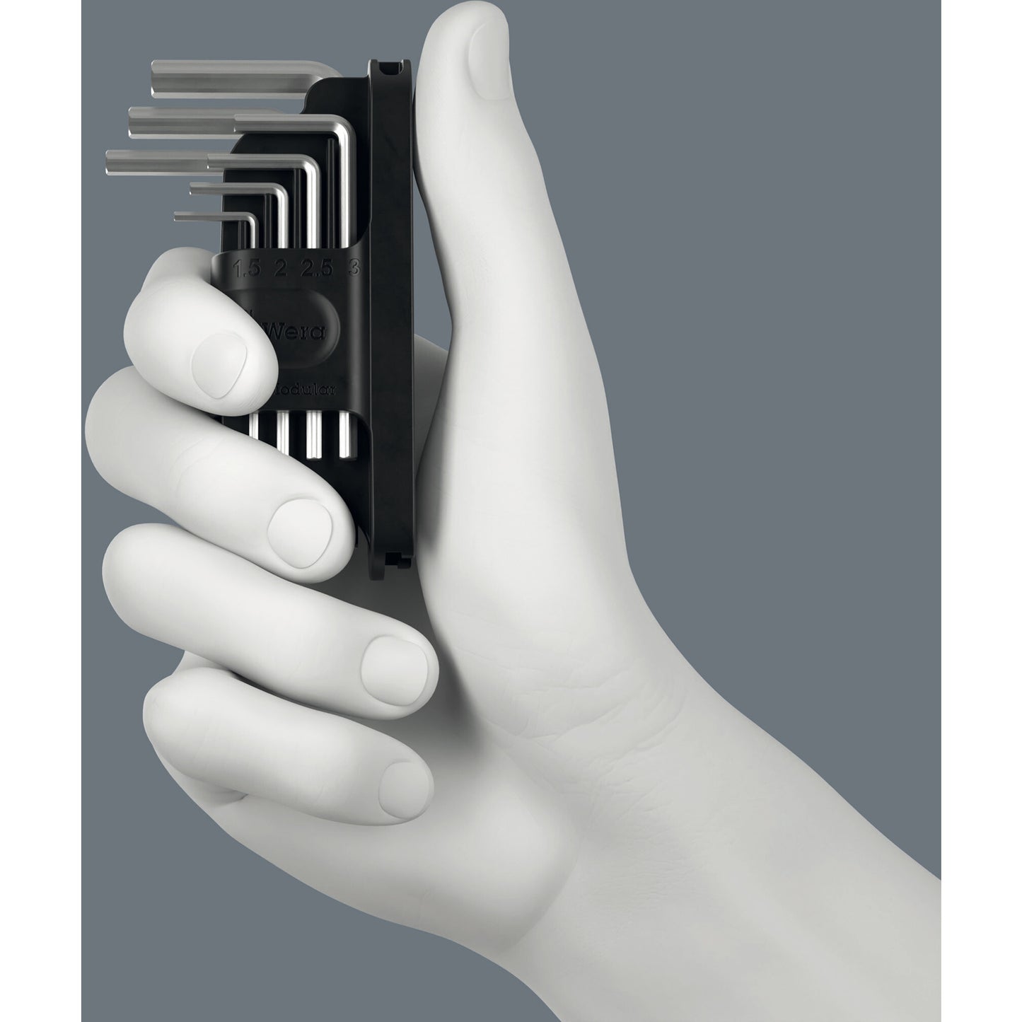 Wera tool-check modular stiftsleutel hex-plus 1, 7‑delig