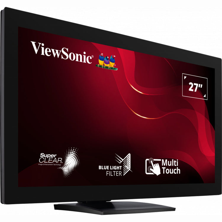 Viewsonic 10-point touch screen monitor td2760 27 (zwart, 1x hdmi, 1x displayport, vga, usb-a, usb-b)